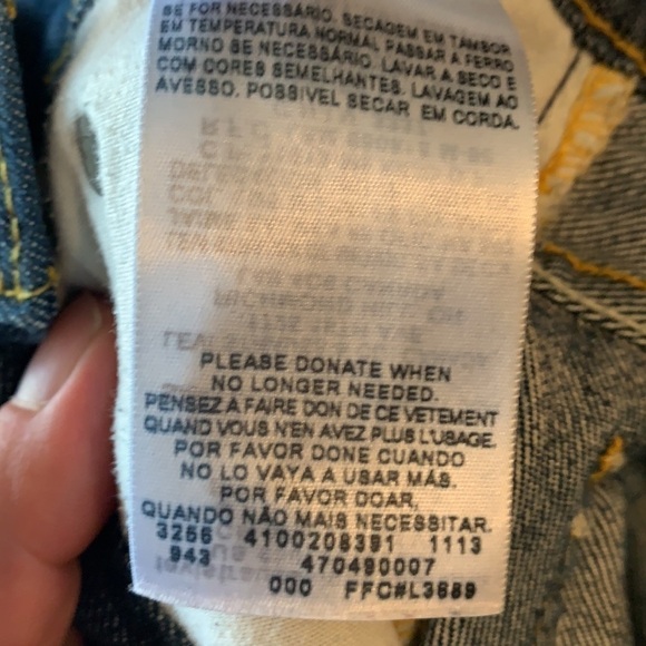 Denizen from Leviโs blue wash skinny girls jeans size 10 regular - Picture 10 of 13